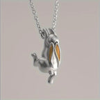 Moon Rabbit Necklace Jewelry Designers  Necklace GAIA