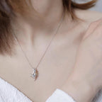 Moon Rabbit Necklace Jewelry Designers  Necklace GAIA