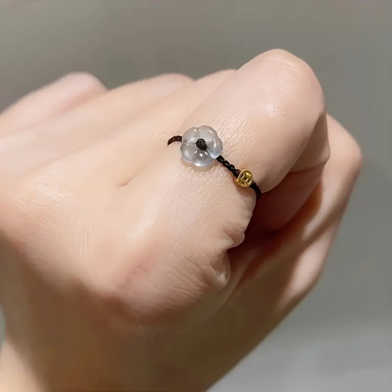 Braided Flower Ring