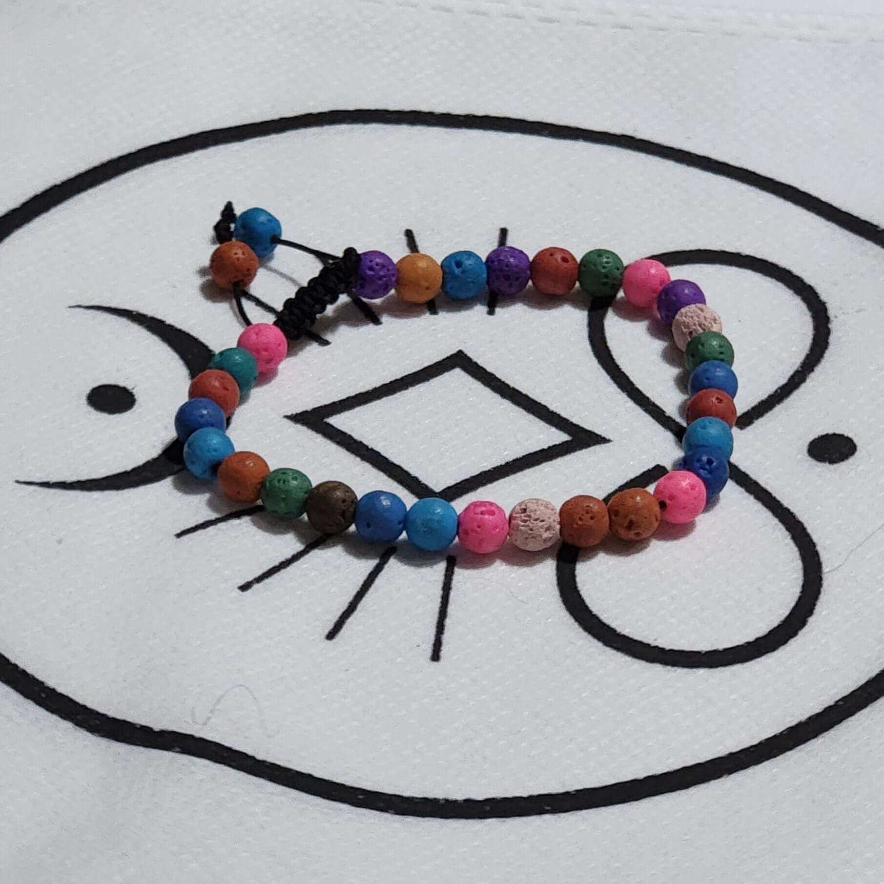 Colourful Lava Bracelet