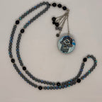 Grey Synthetic Moonstone Sabha Necklace - GAIA Global