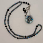 Grey Synthetic Moonstone Sabha Necklace - GAIA Global