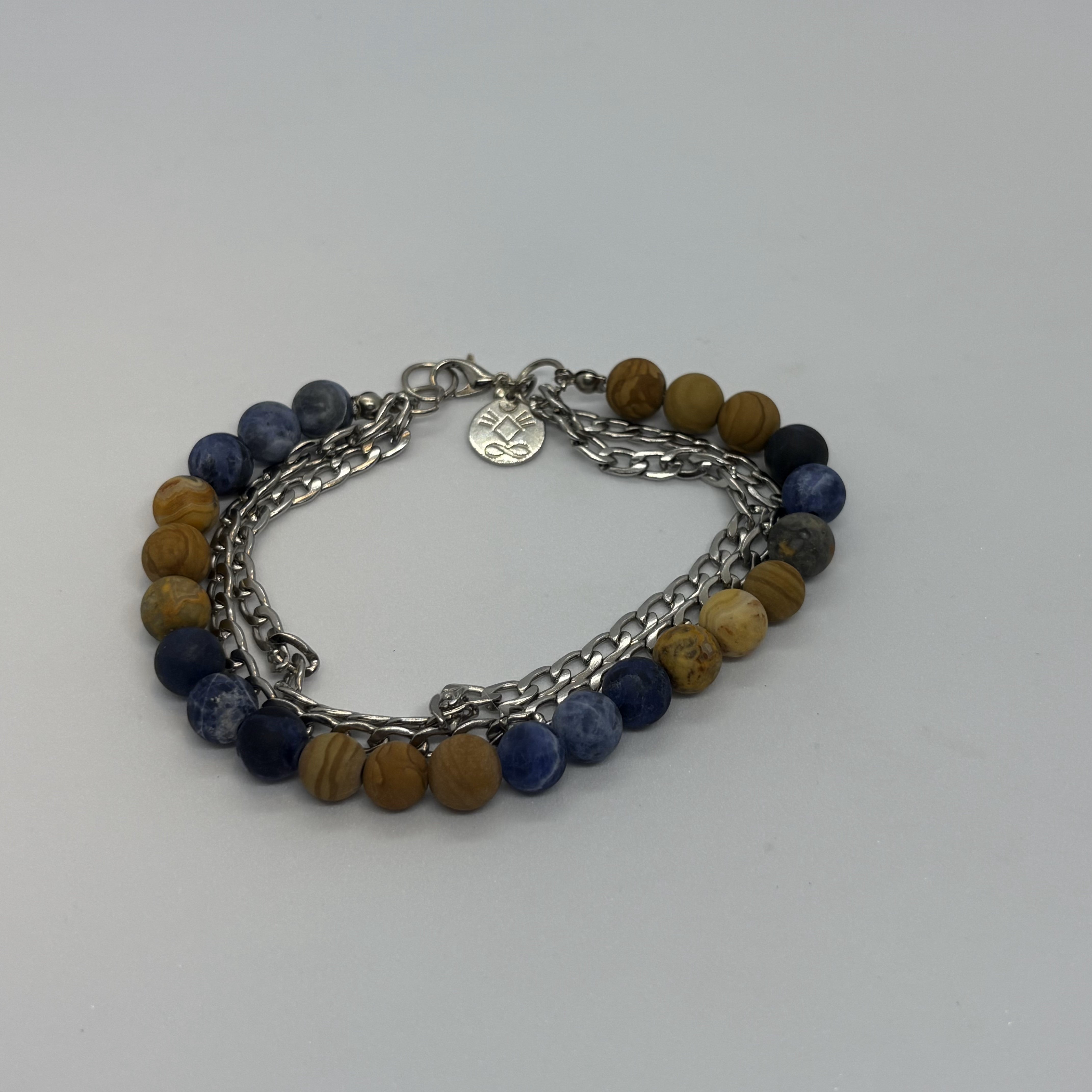 Natural Polished Agate bracelet