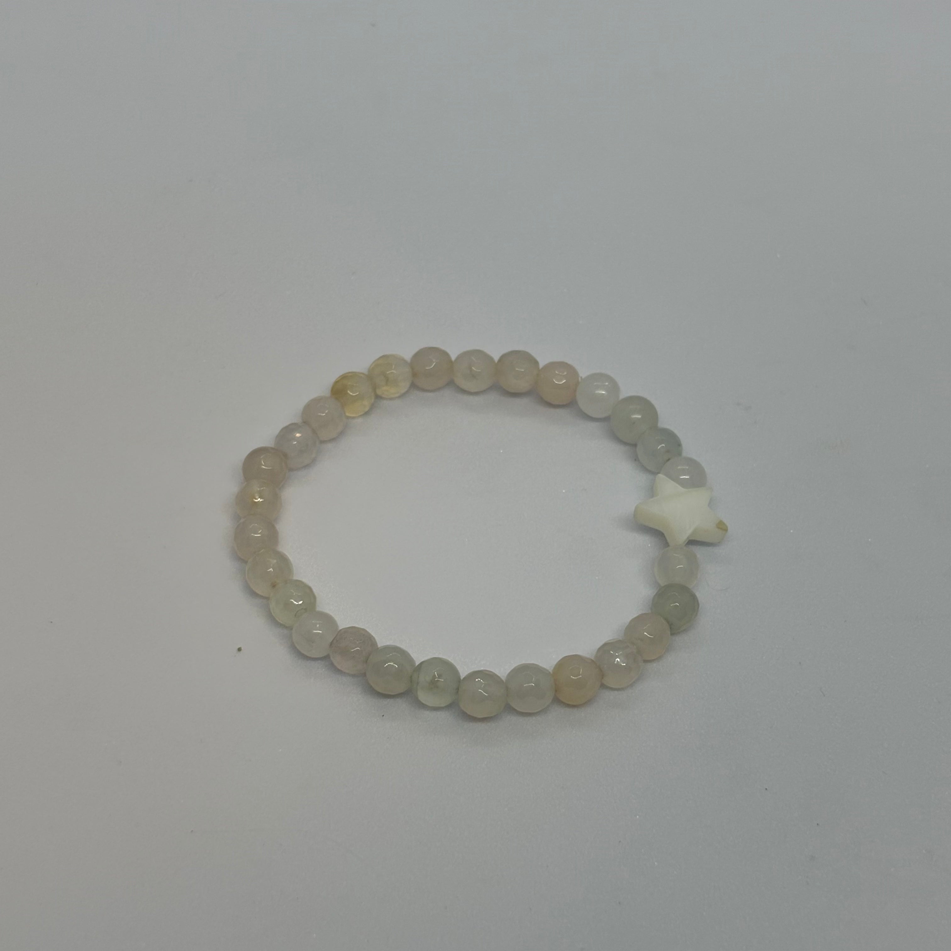 Transparent White Agate bracelet