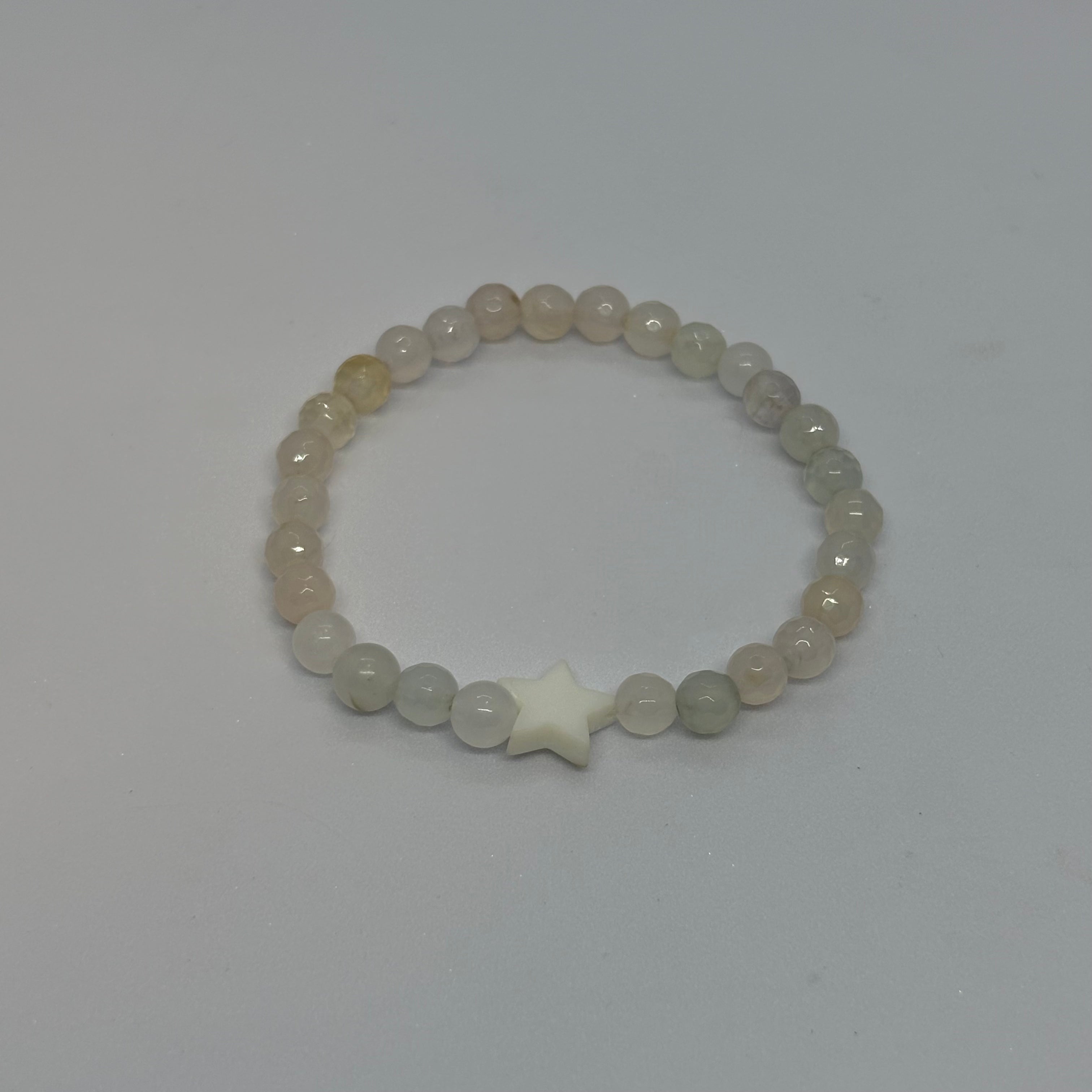 Transparent White Agate bracelet