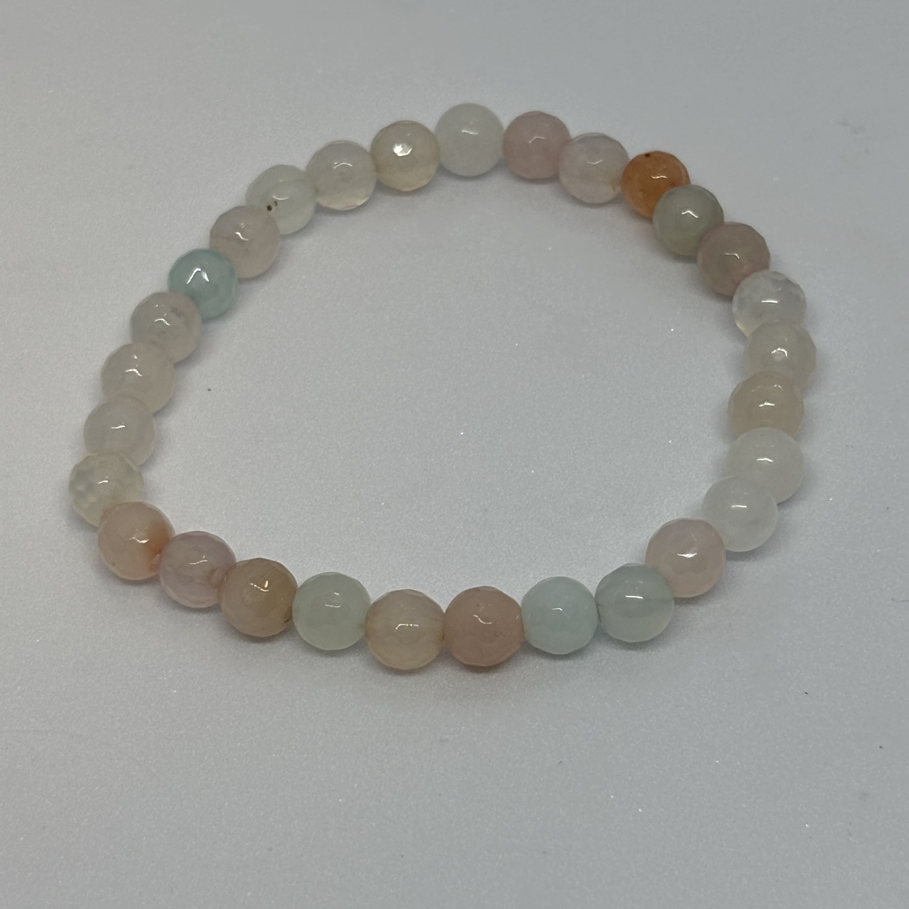 Faced Agate Bracelet