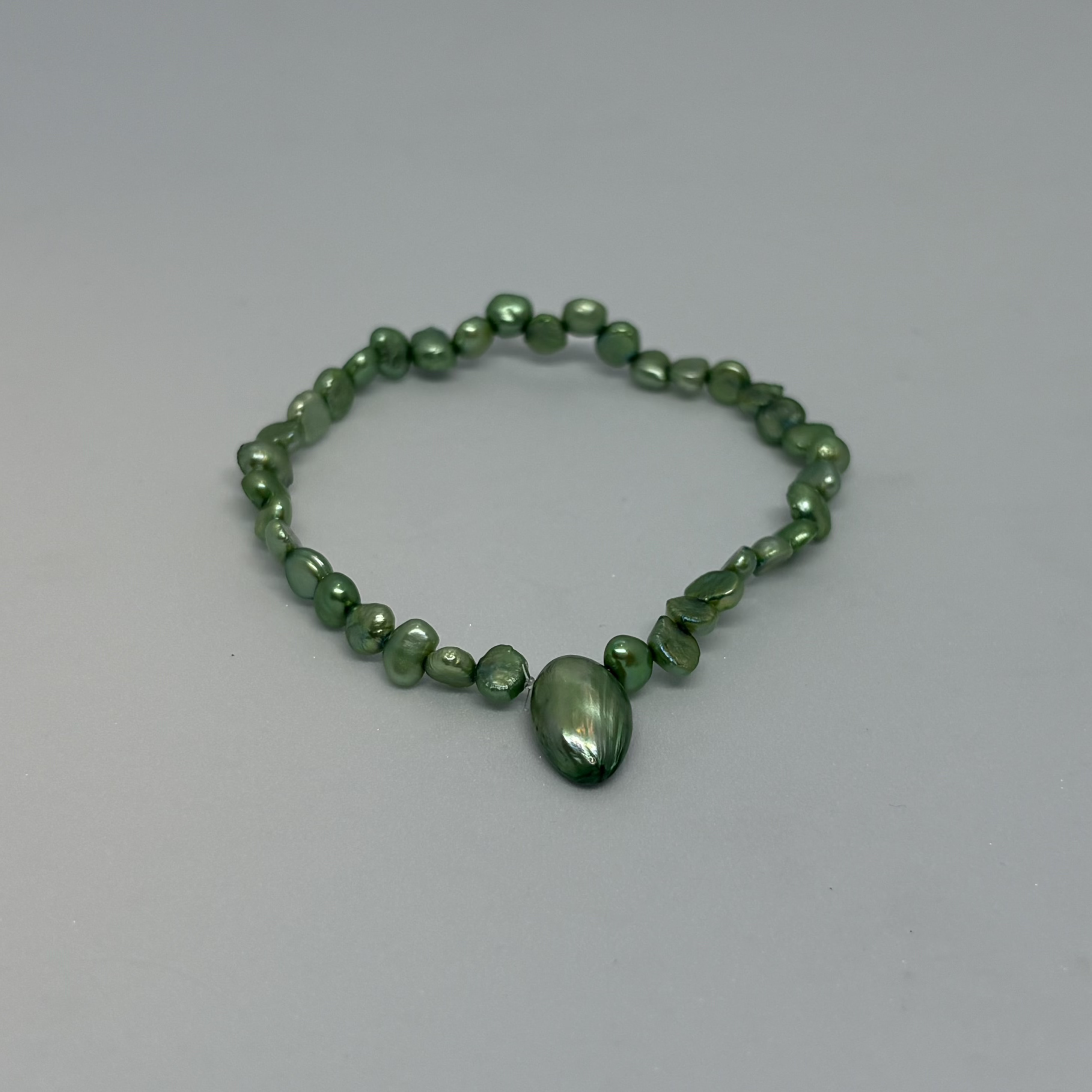 The Big Green Pearl Bracelet