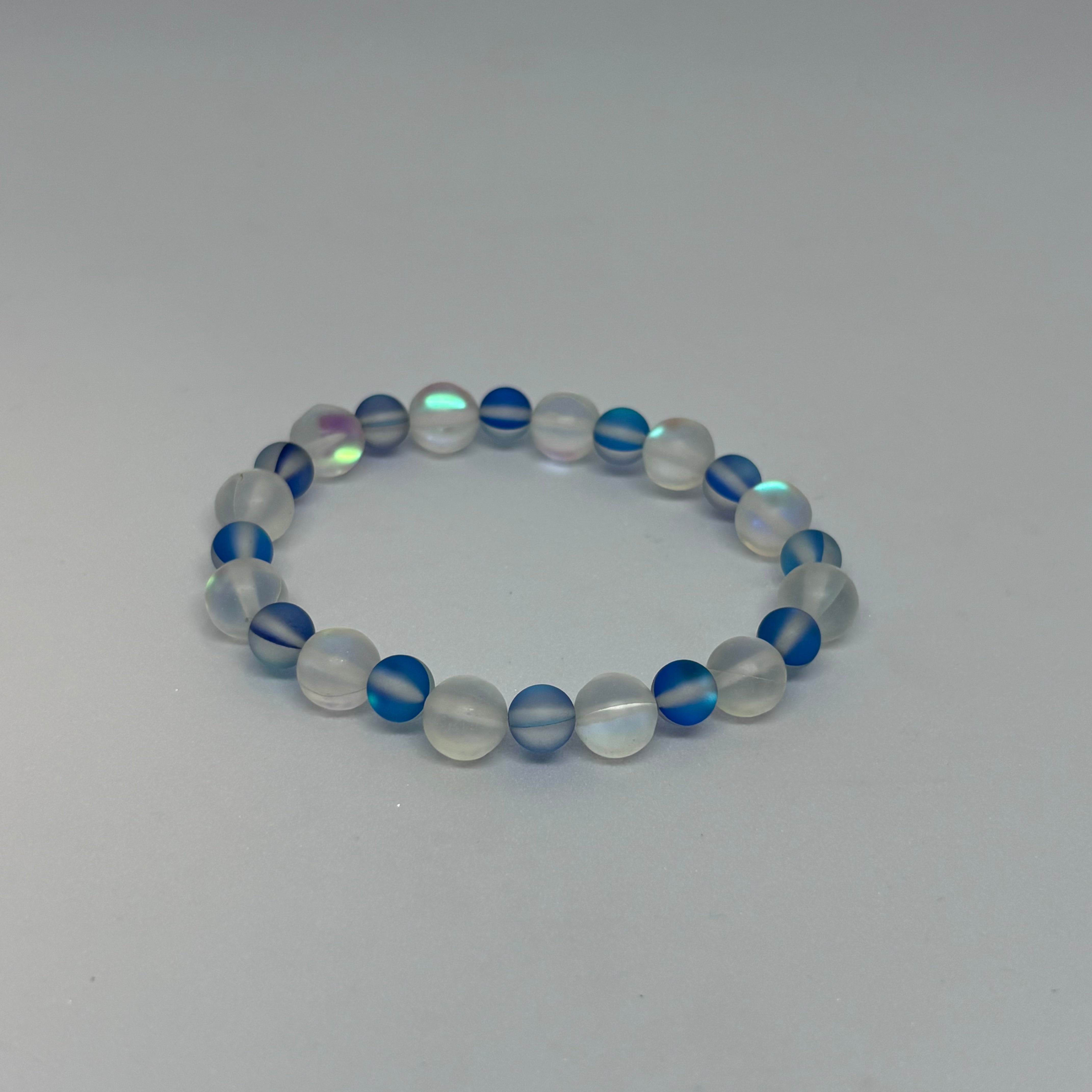 White & Blue Mystic Aura Mermaid Bracelet