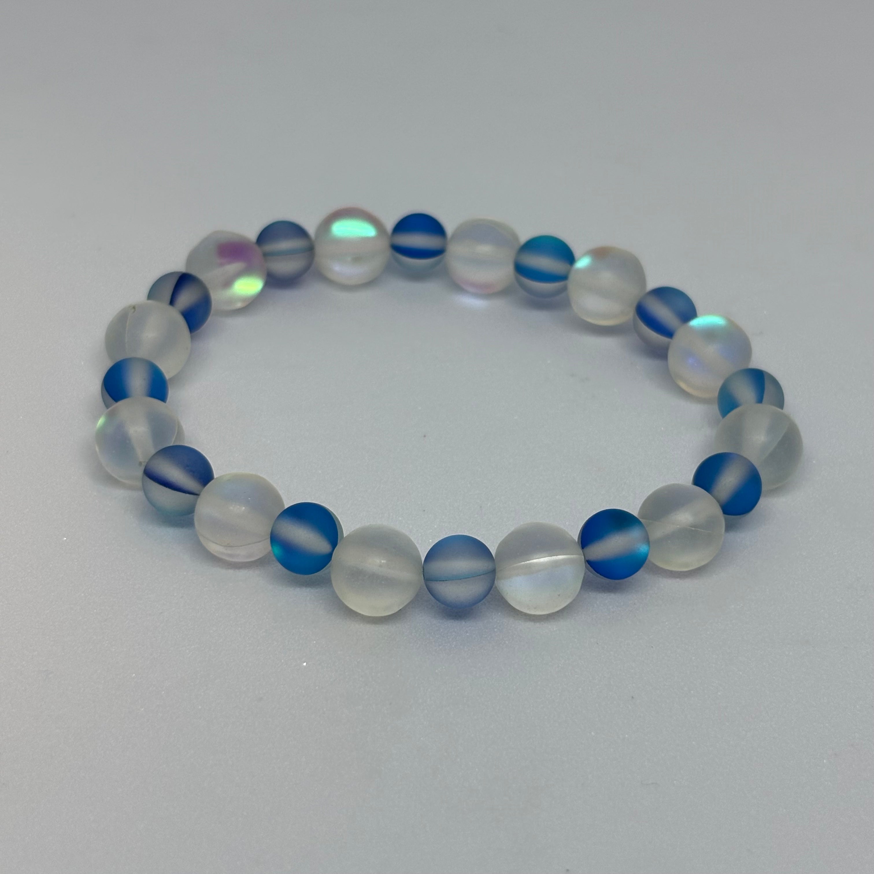 White & Blue Mystic Aura Mermaid Bracelet