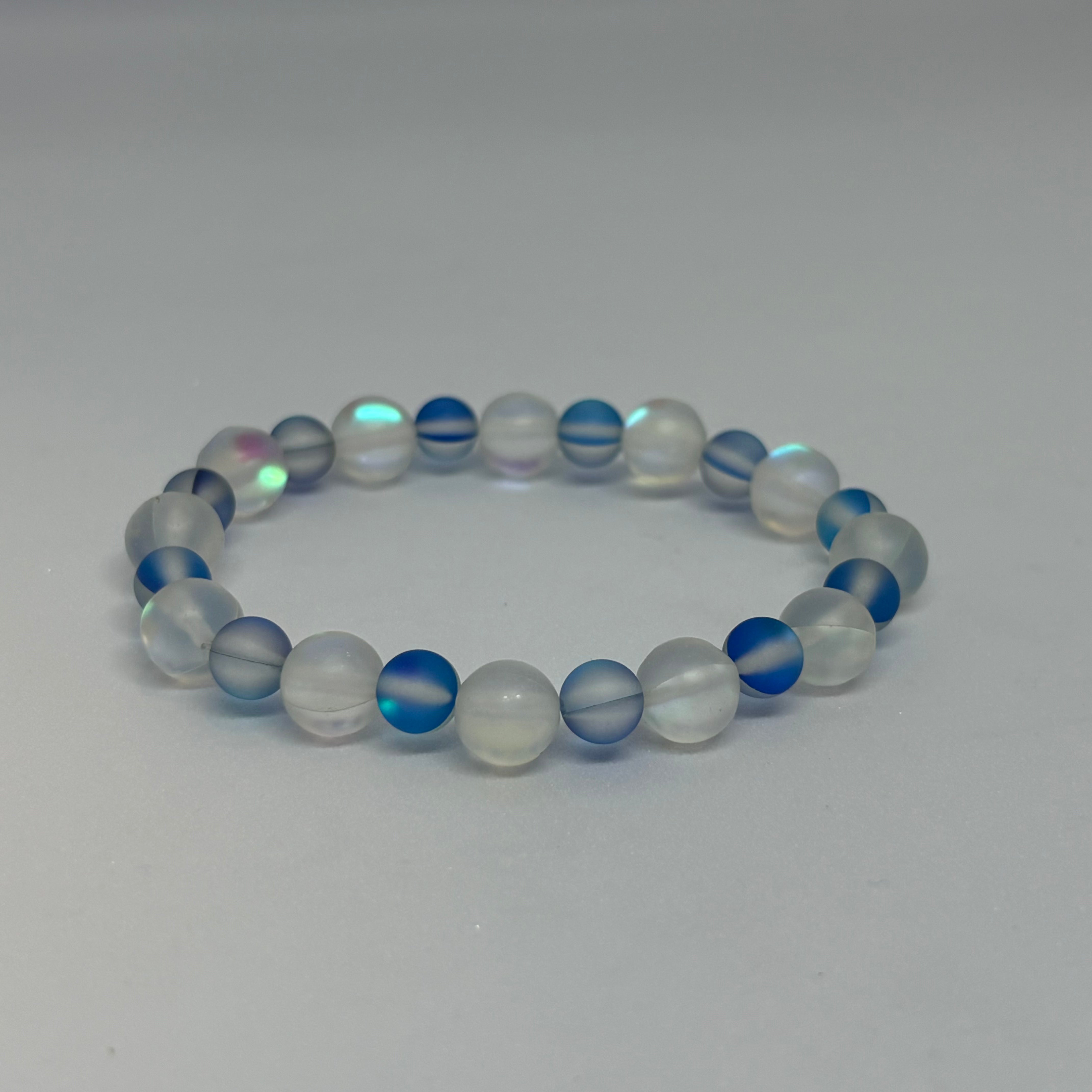 White & Blue Mystic Aura Mermaid Bracelet