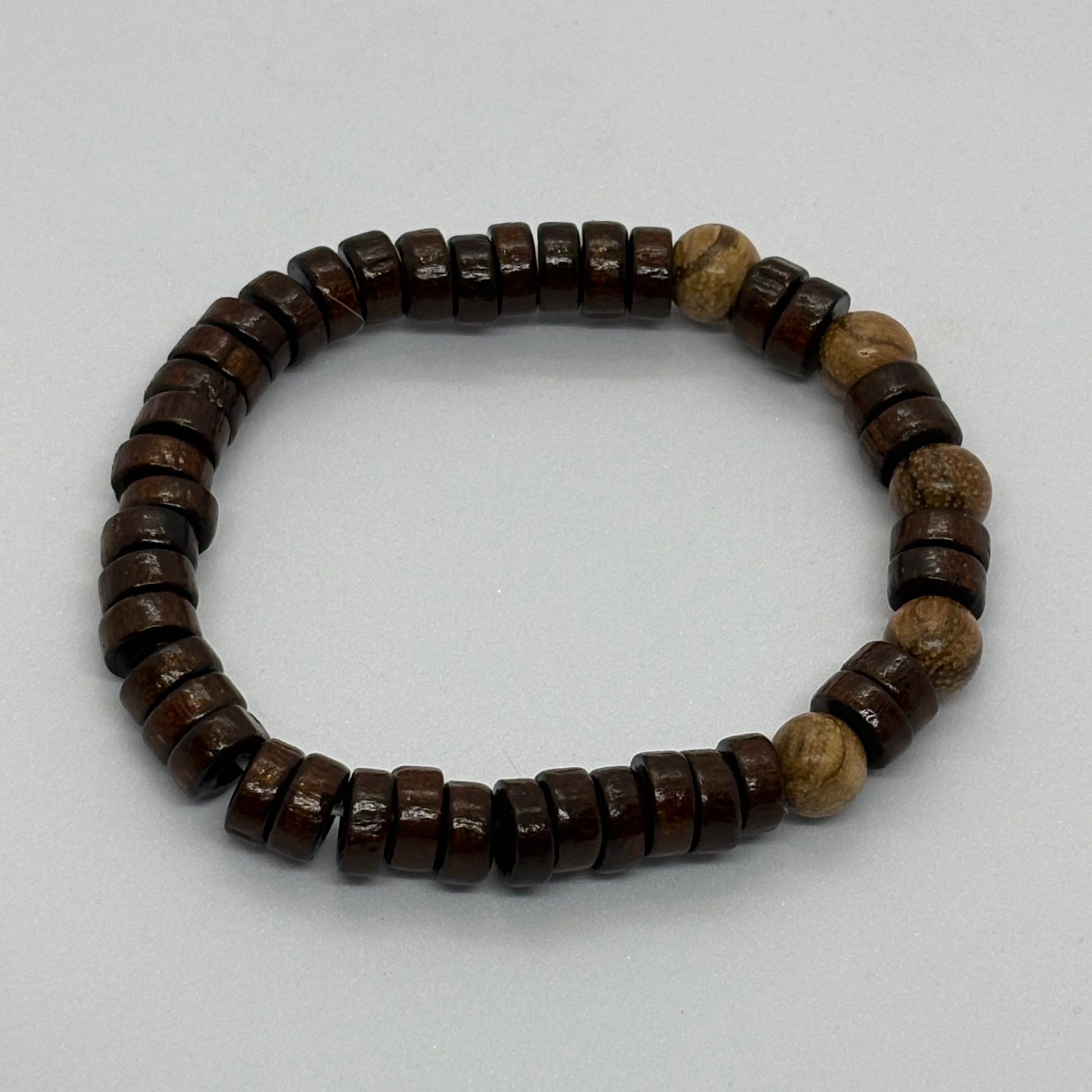 Real Brown Wood Bracelet