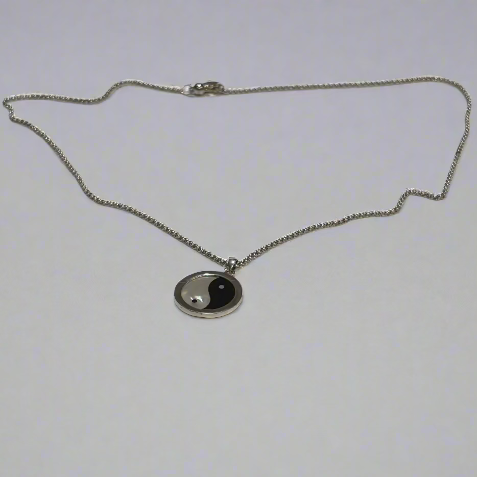 Silver Yin & Yang Necklace