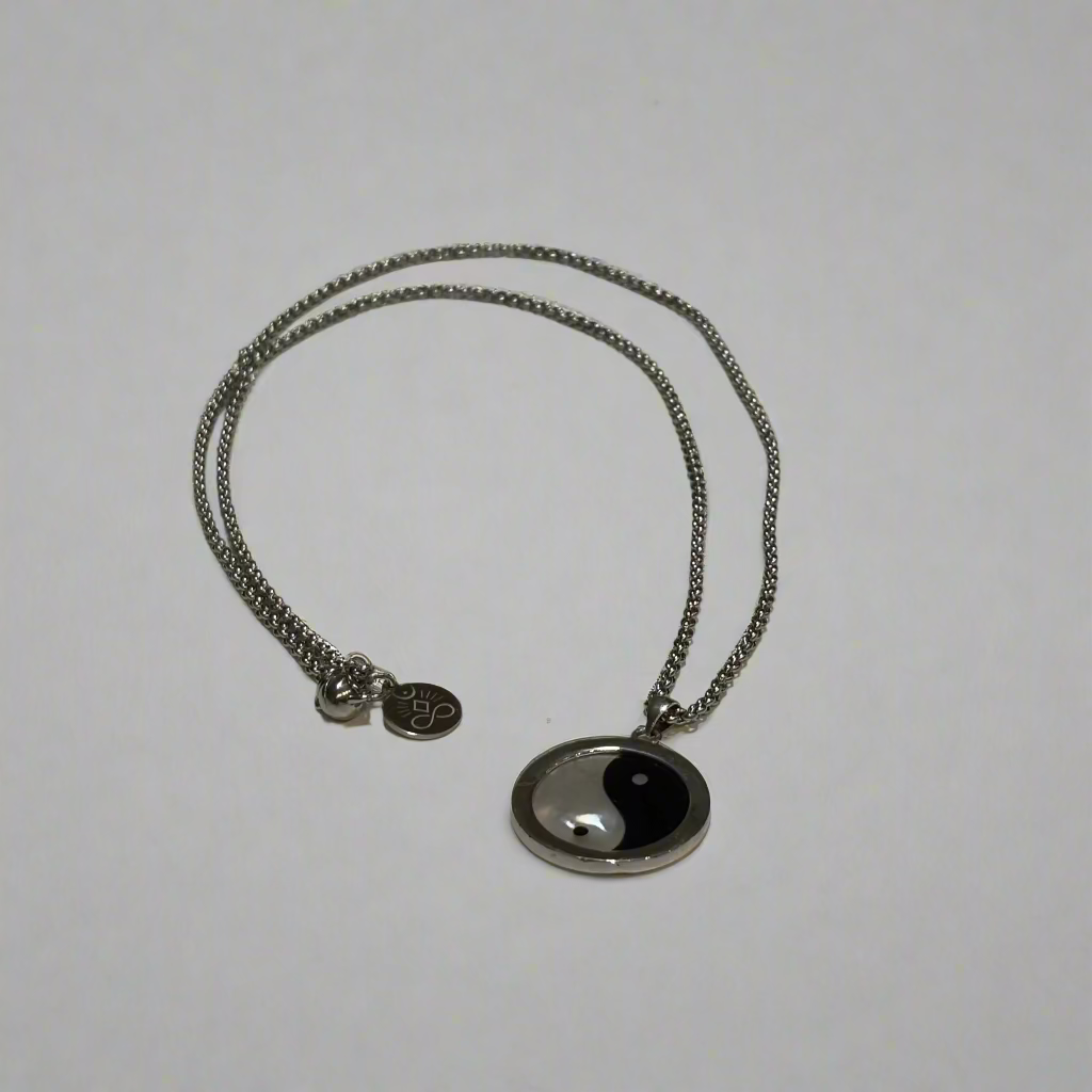 Silver Yin & Yang Necklace