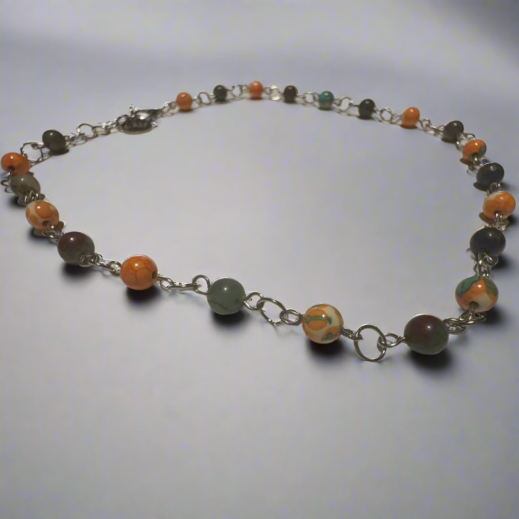 Orange Rainbow Necklace