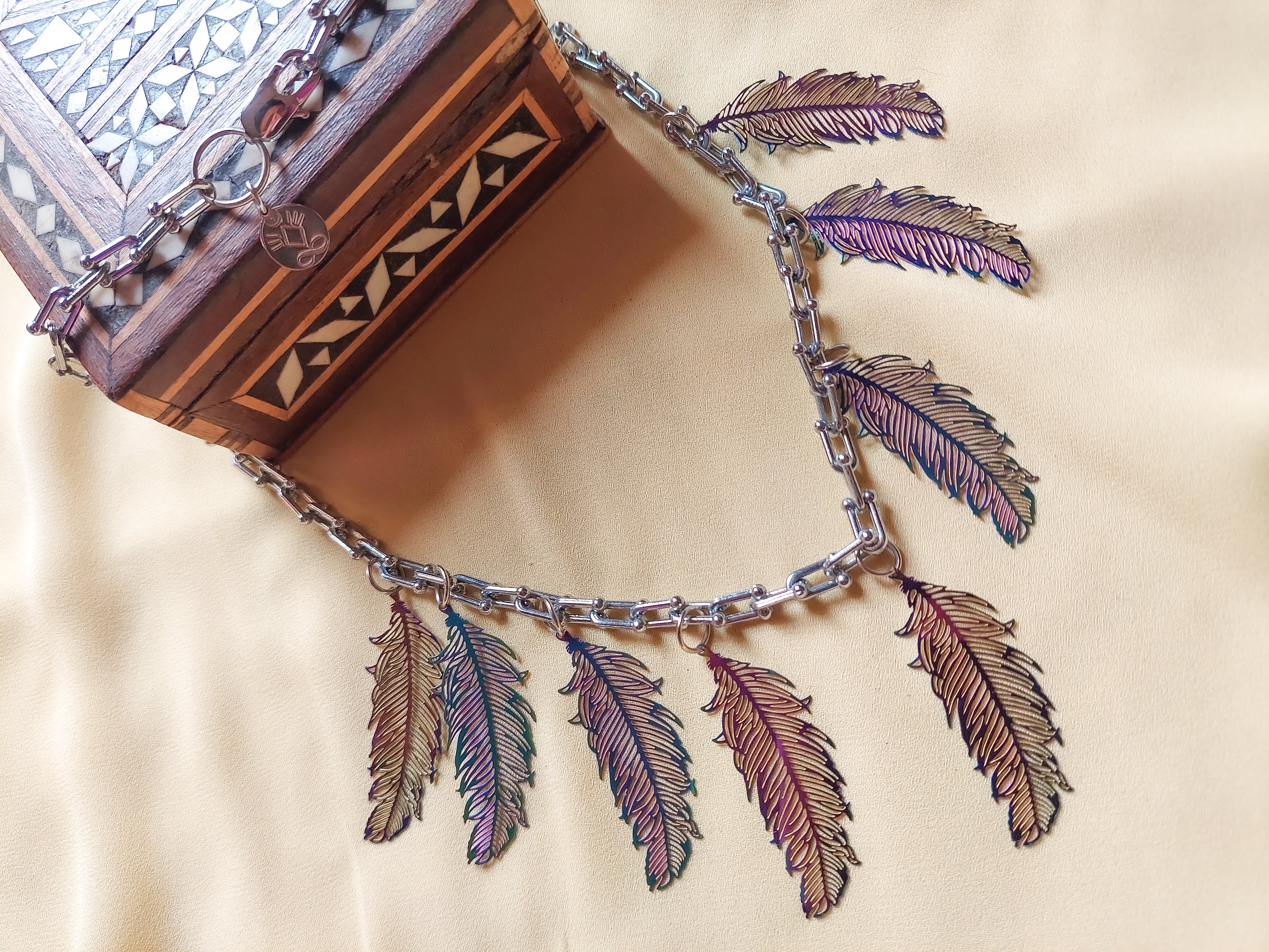 Elegant Feathers Necklace - Luxury Silver-Plated - GAIA