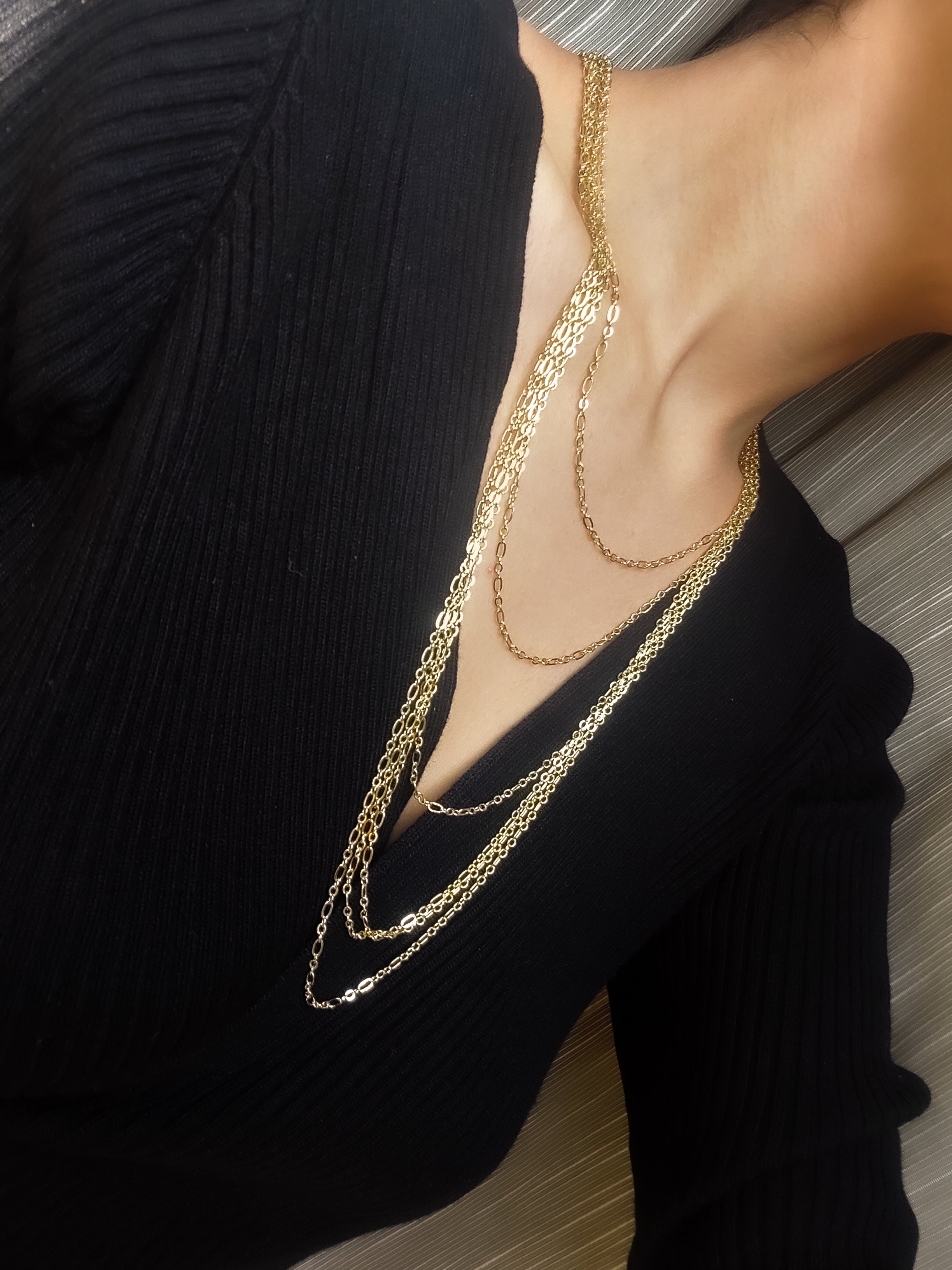 Chic Necklace - Elevate Your Style in 18K Gold - GAIA