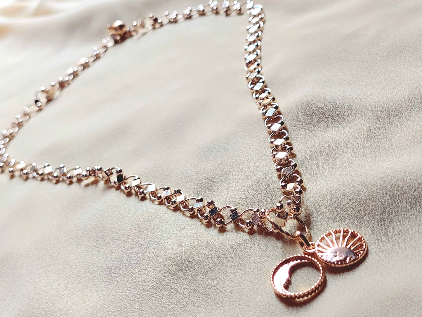 Collier en Quartz Rose