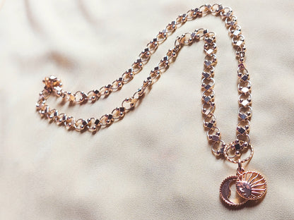 Collier en Quartz Rose