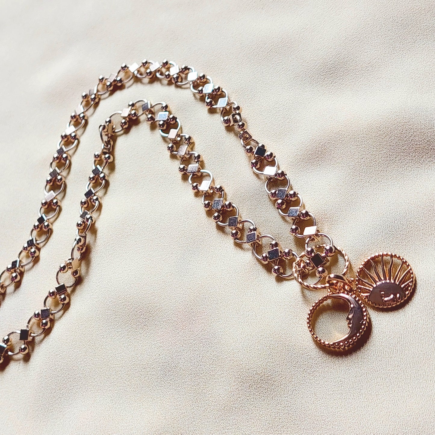 Collier en Quartz Rose