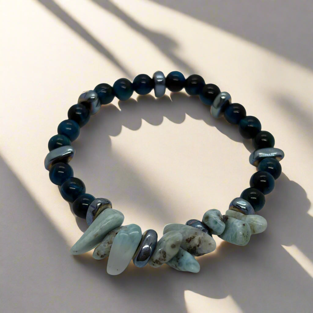 Blue Tiger Eye Bracelet