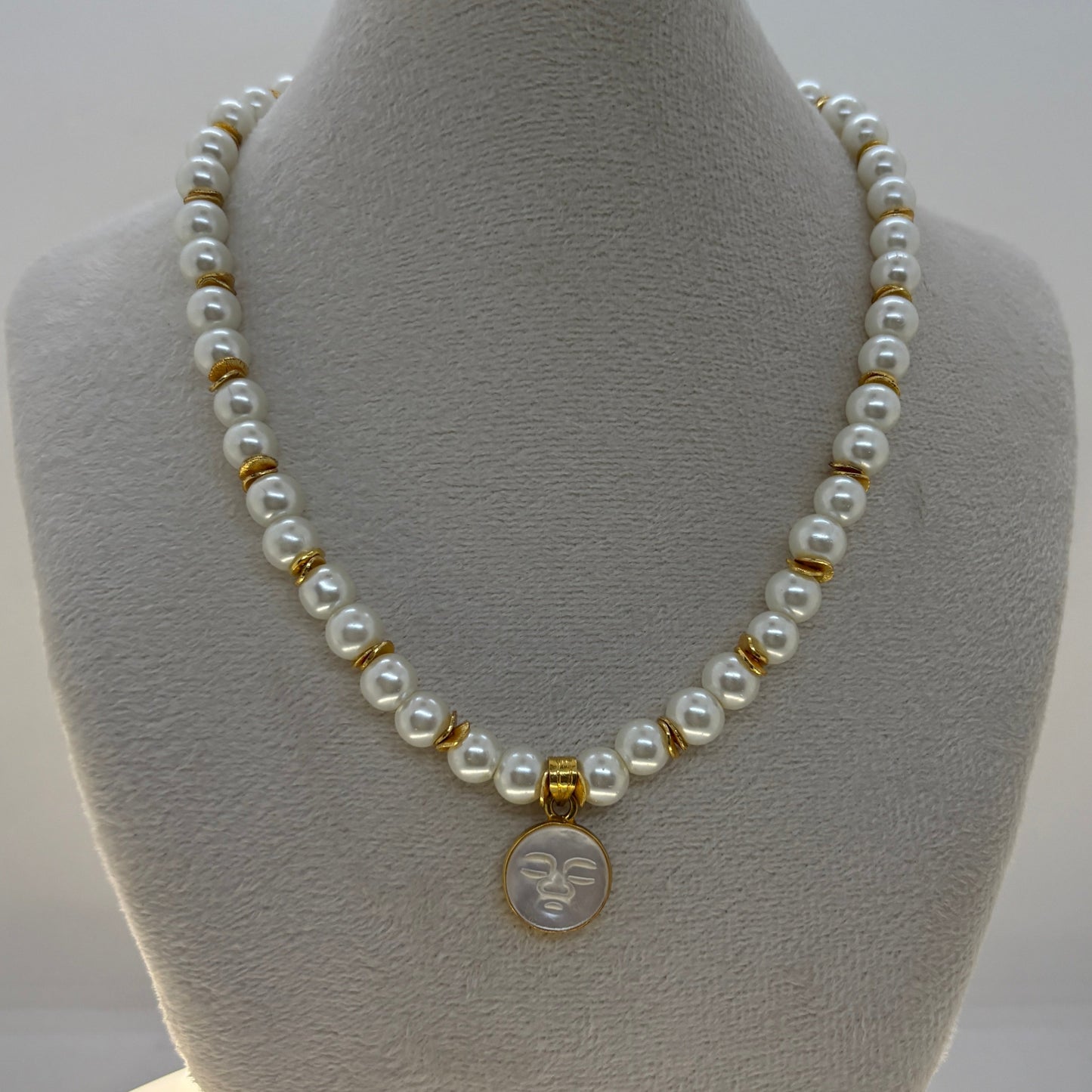 Glass Pearl Necklace