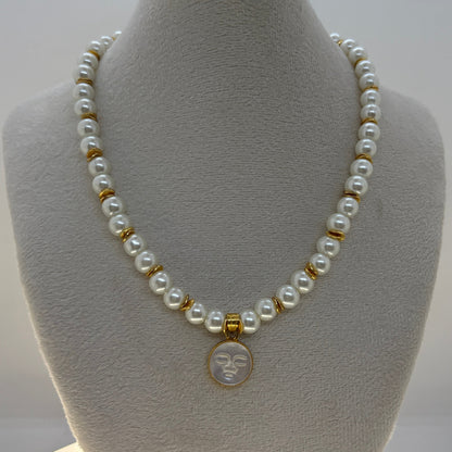 Glass Pearl Necklace