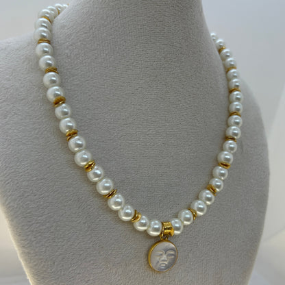 Glass Pearl Necklace