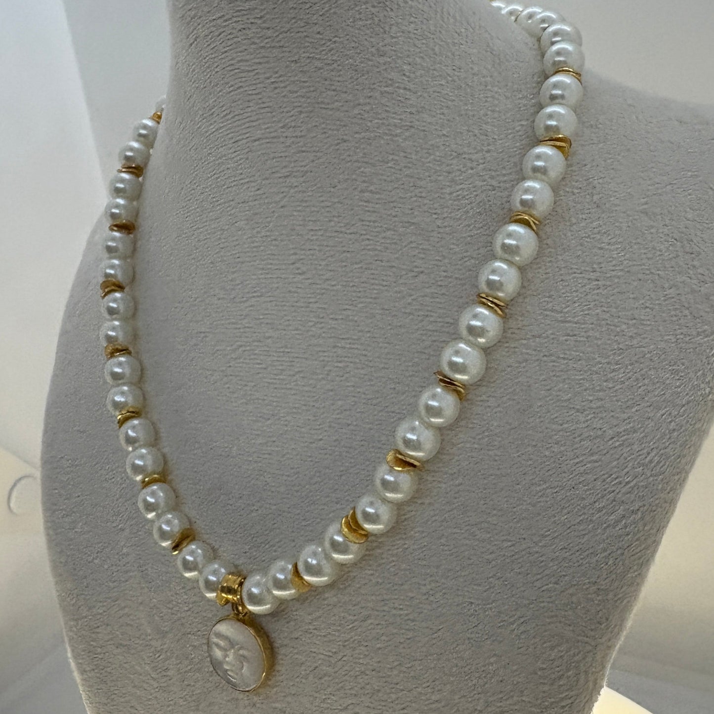 Glass Pearl Necklace