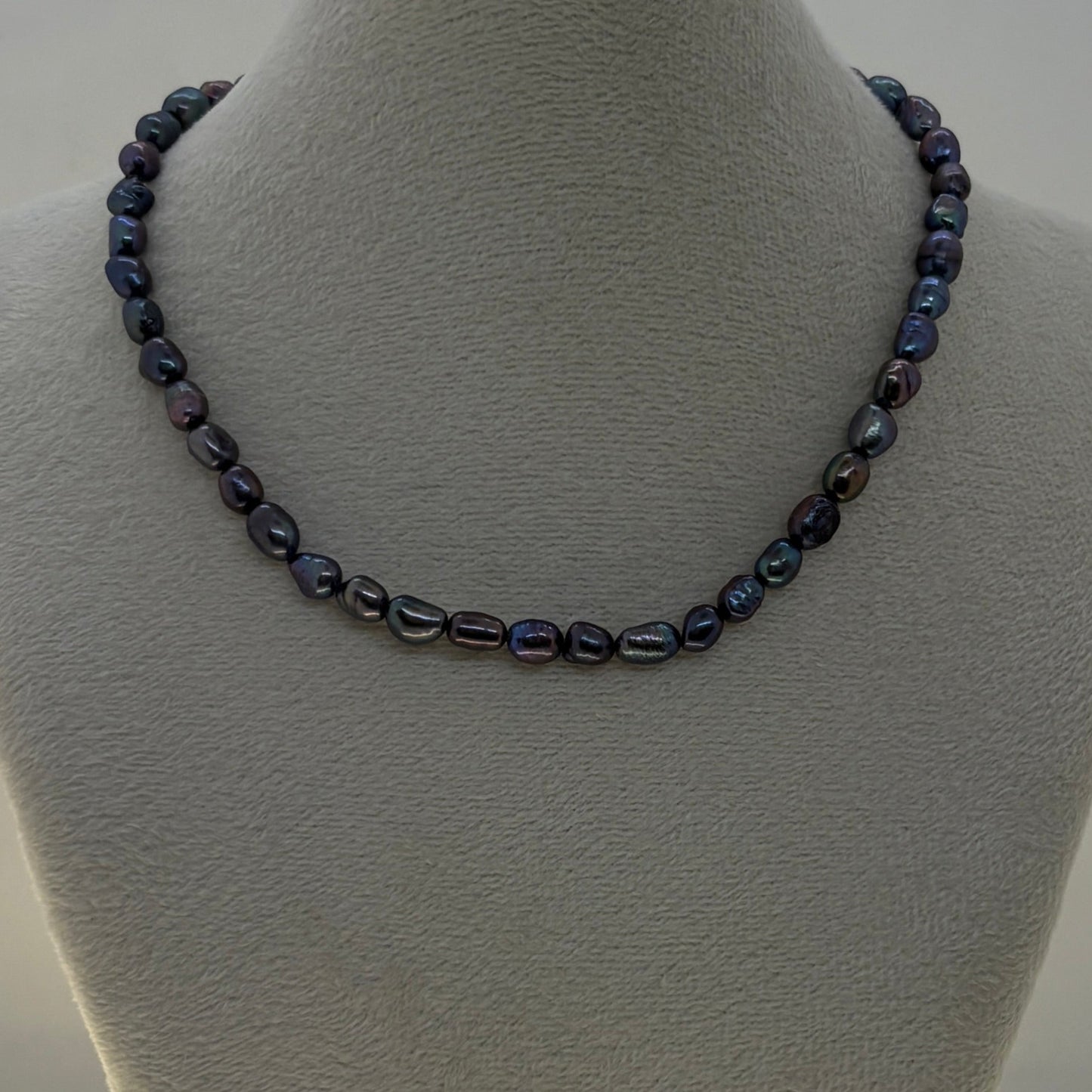Black Natural Freshwater Pearl Necklace