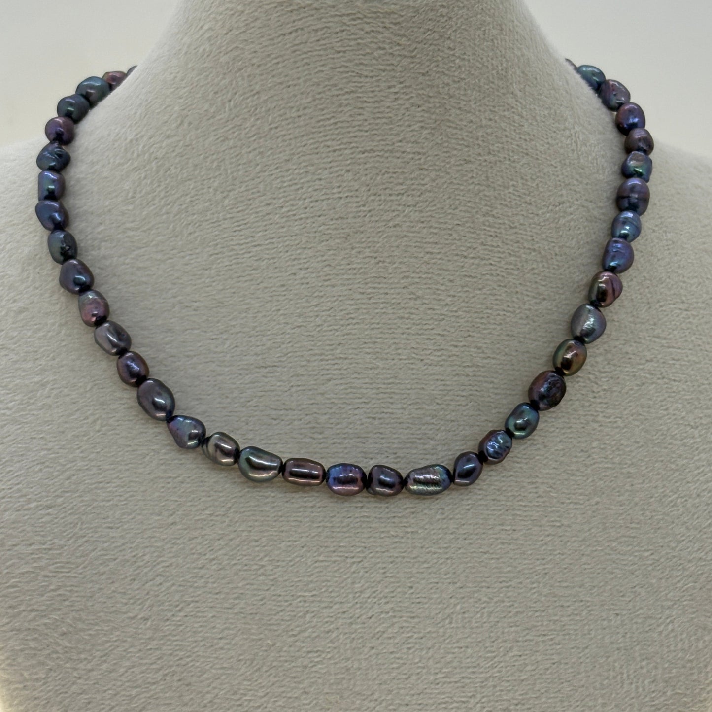 Black Natural Freshwater Pearl Necklace