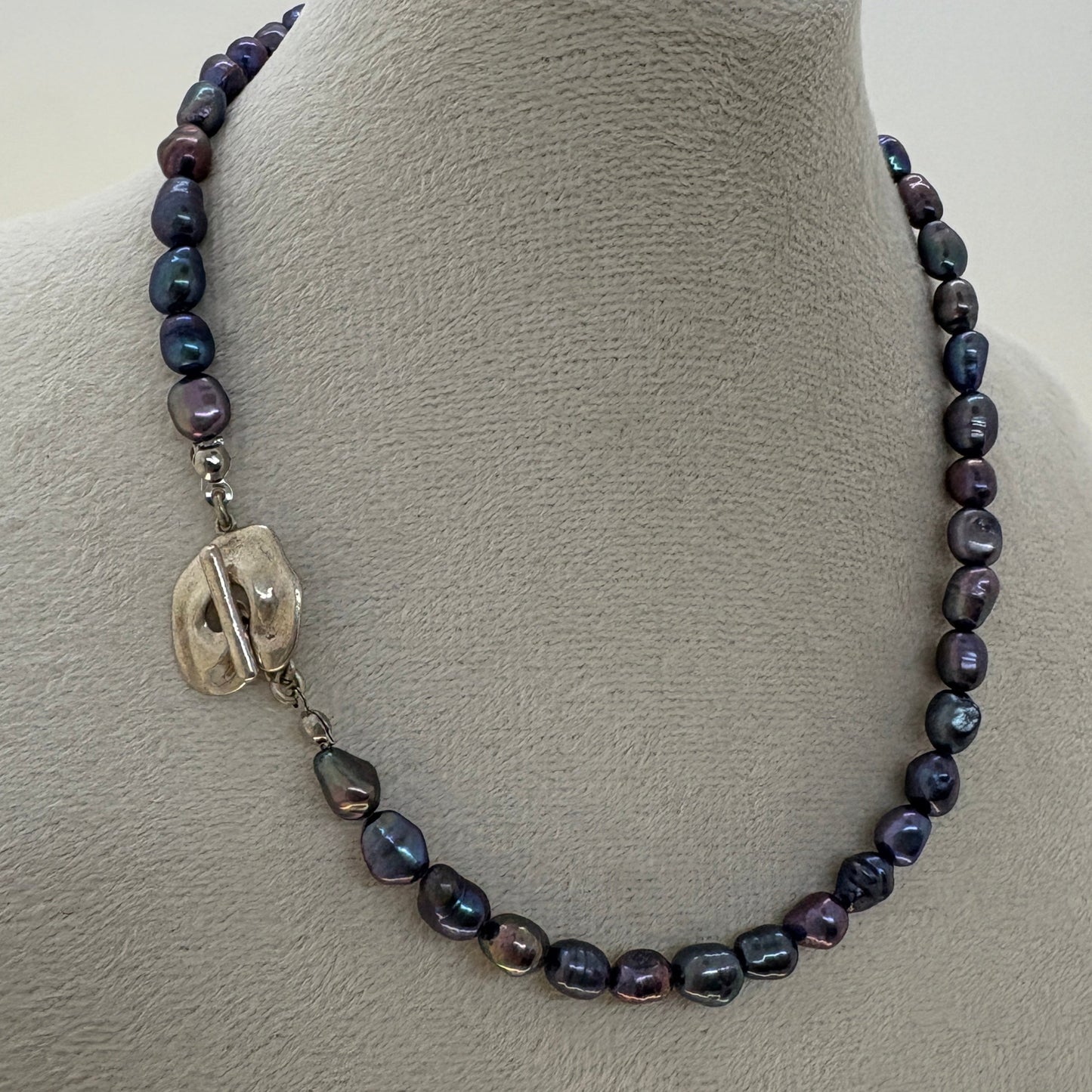 Black Natural Freshwater Pearl Necklace