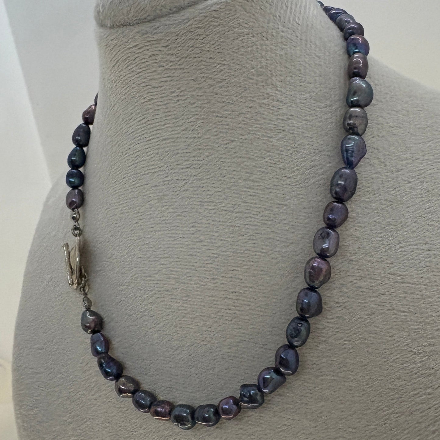 Black Natural Freshwater Pearl Necklace