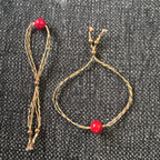 Red Coral Glass  Bracelet GAIA  bracelet