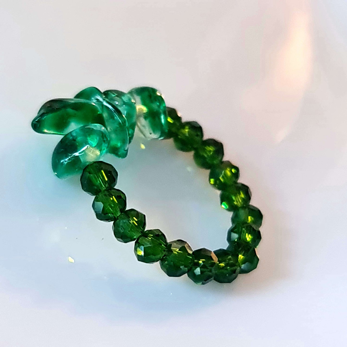 Emerald Leaf Ring