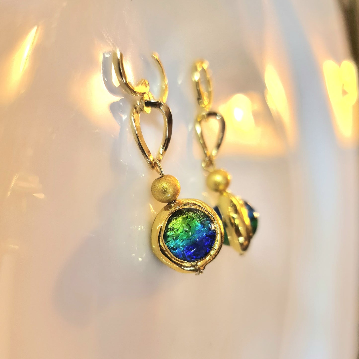 Iridescent Drop Earrings