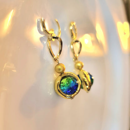 Iridescent Drop Earrings