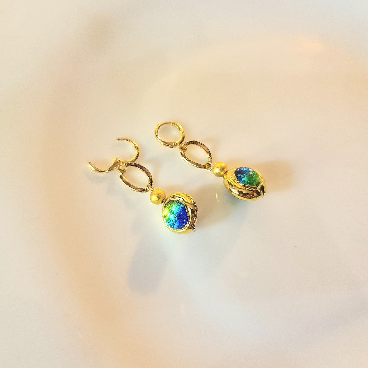 Iridescent Drop Earrings