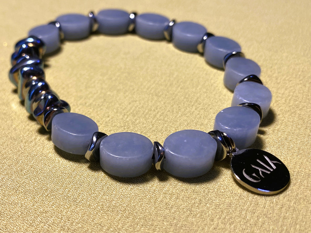 Blue Angelite Bracelet - GAIA Global