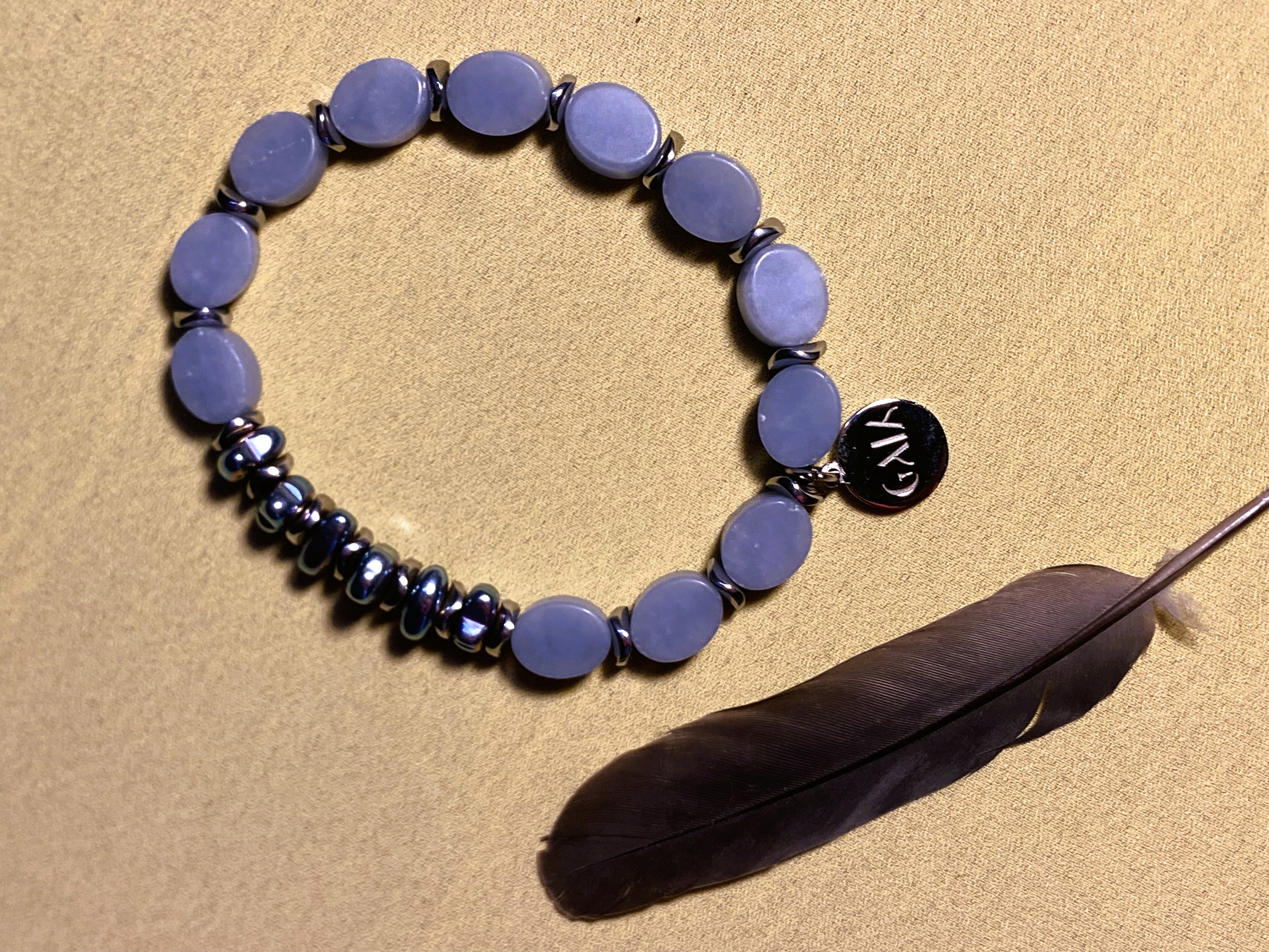 Blue Angelite Bracelet - GAIA Global