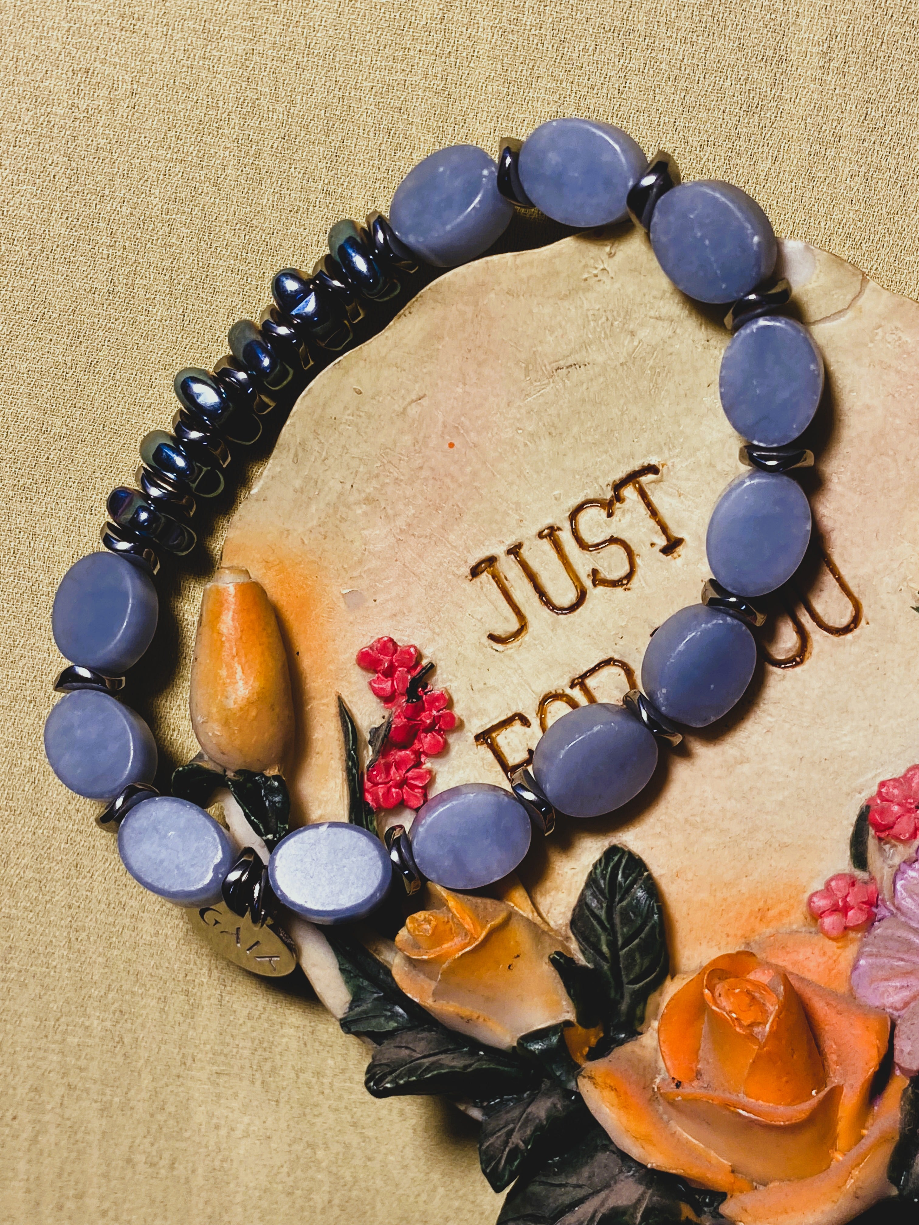 Blue Angelite Bracelet - GAIA Global