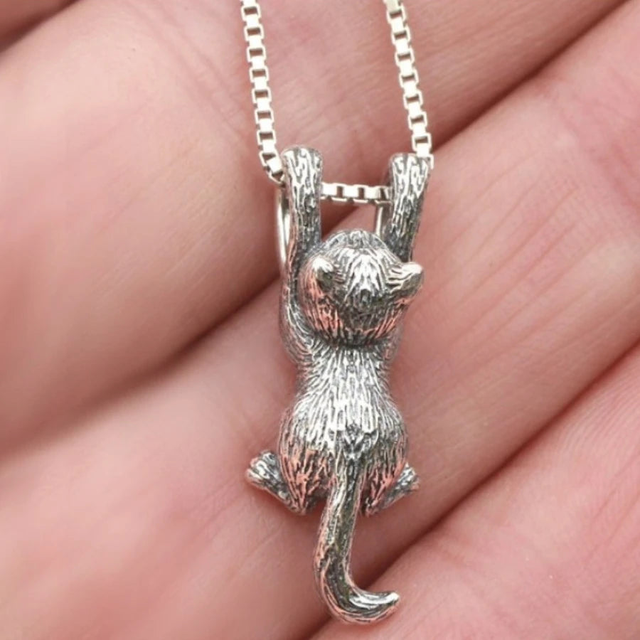 Hanging Cat Necklace