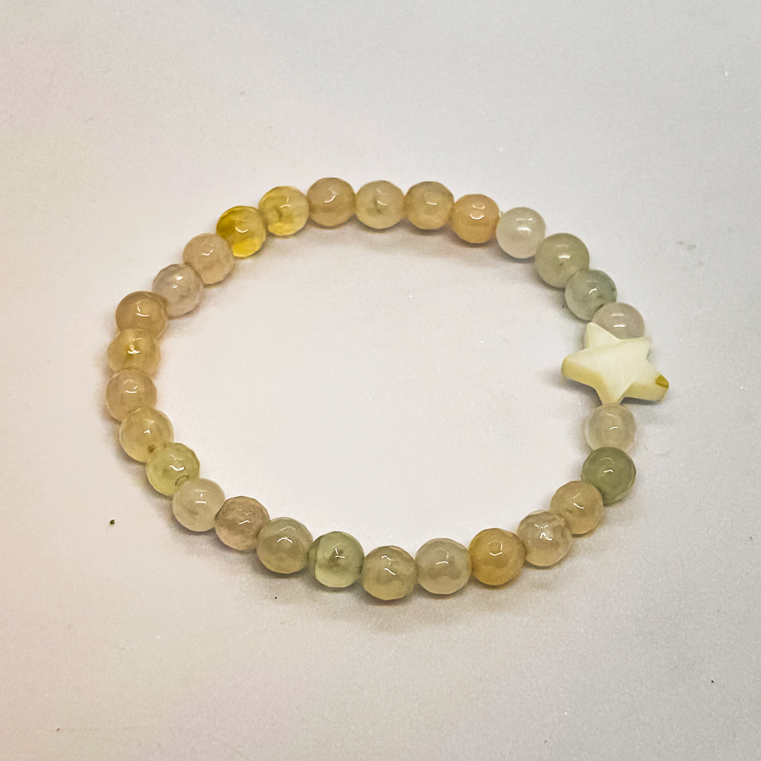 Transparent White Agate bracelet