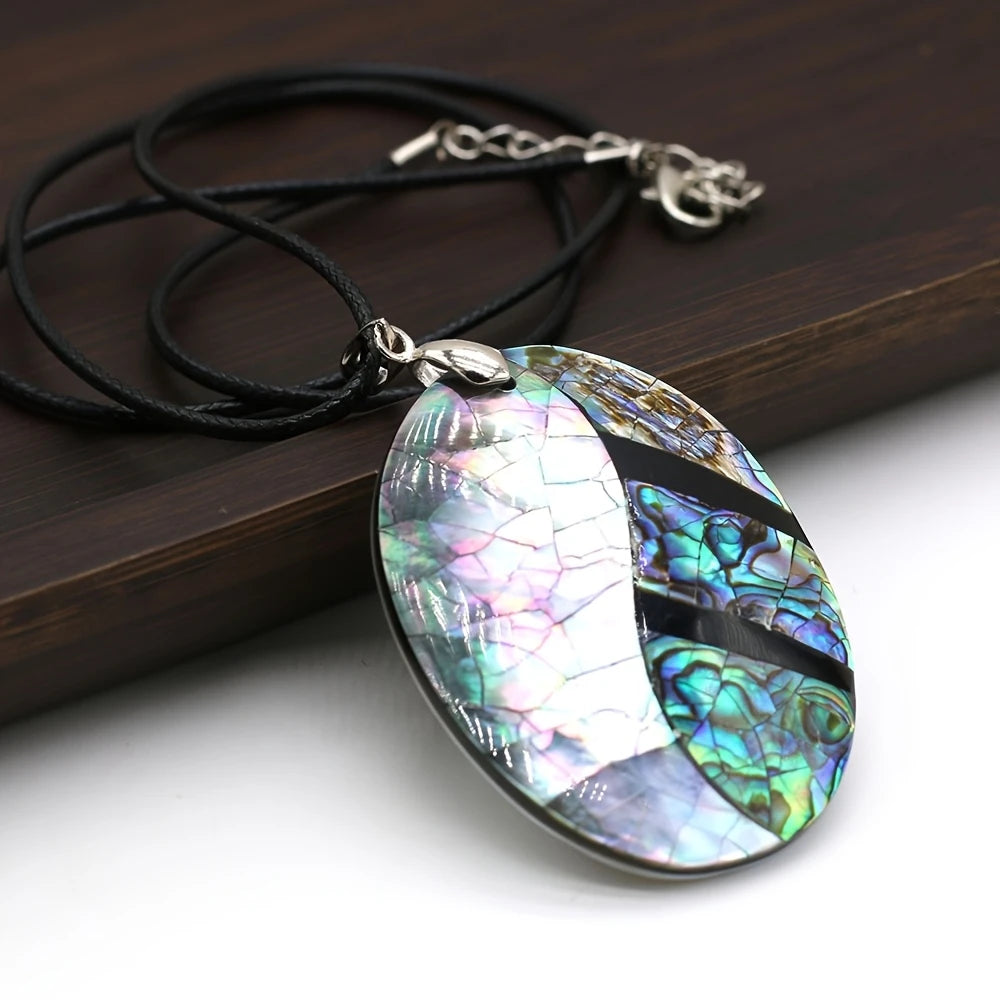 Natural Large Abalone Shell Necklace - GAIA - Jewellery Store