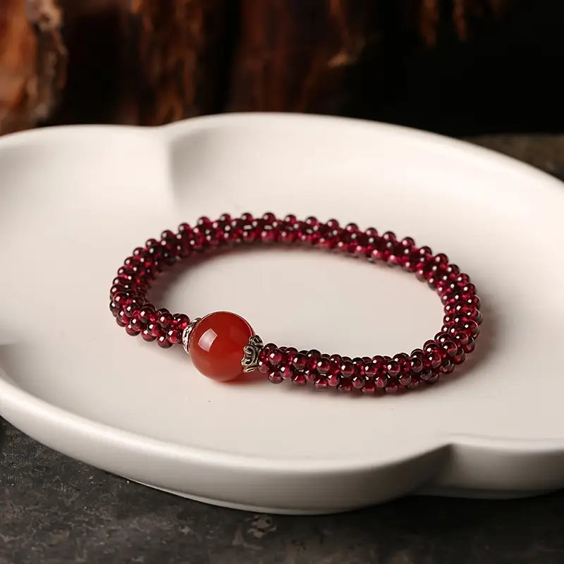 Natural Garnet Bracelet