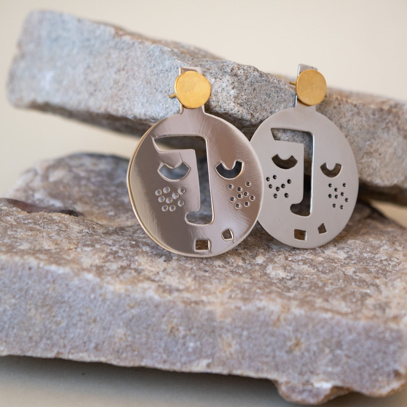Faces Earrings - Earrings - GAIA
