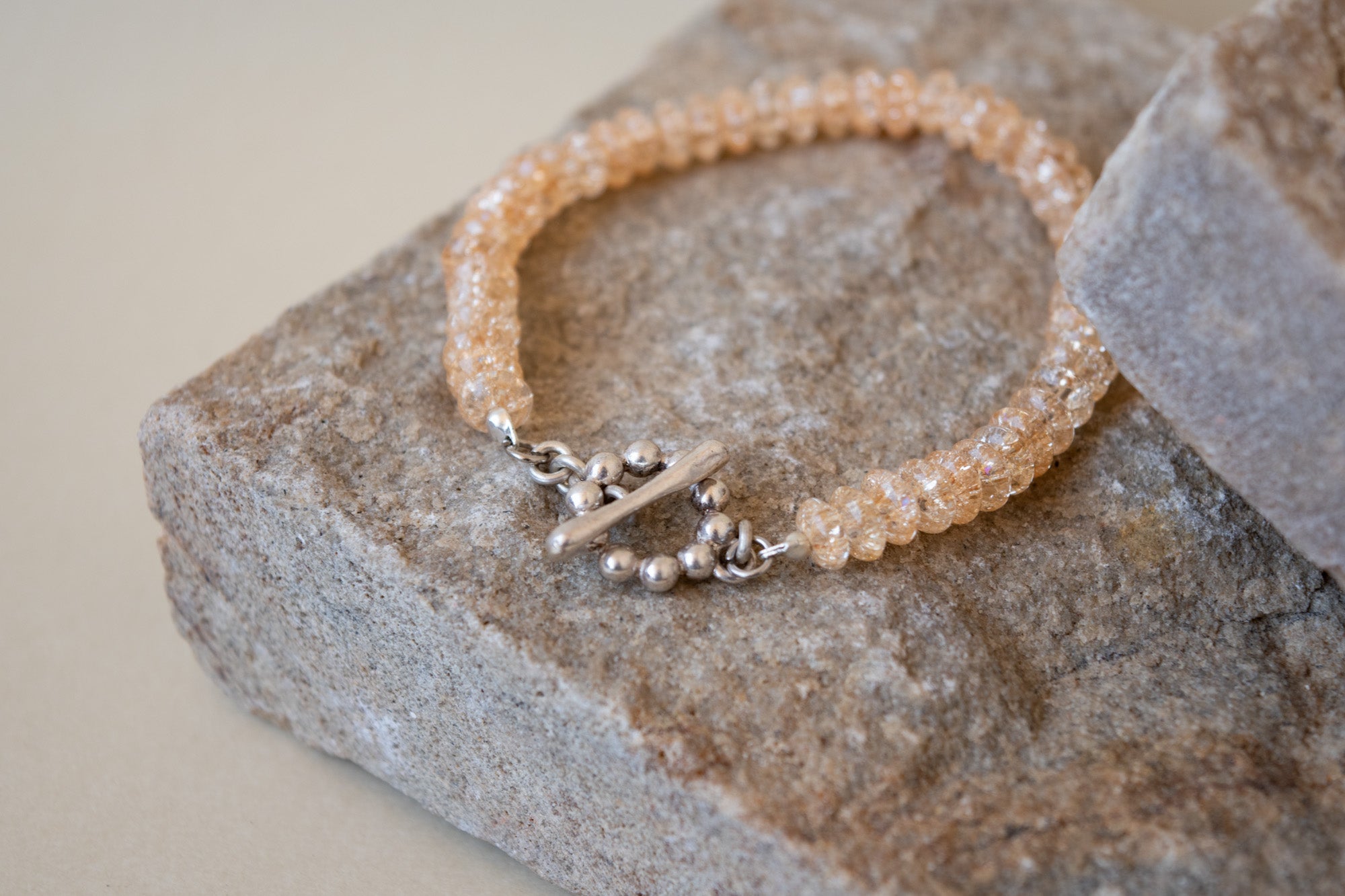 crystal glass bead bracelets
