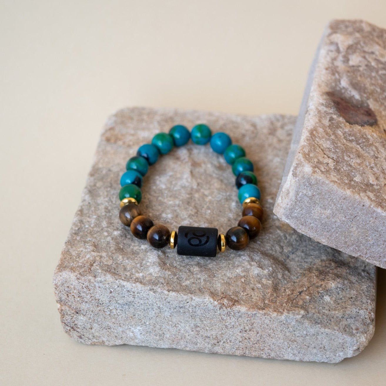 Blue Tiger Eye Horoscope bracelet - Bracelets - GAIA