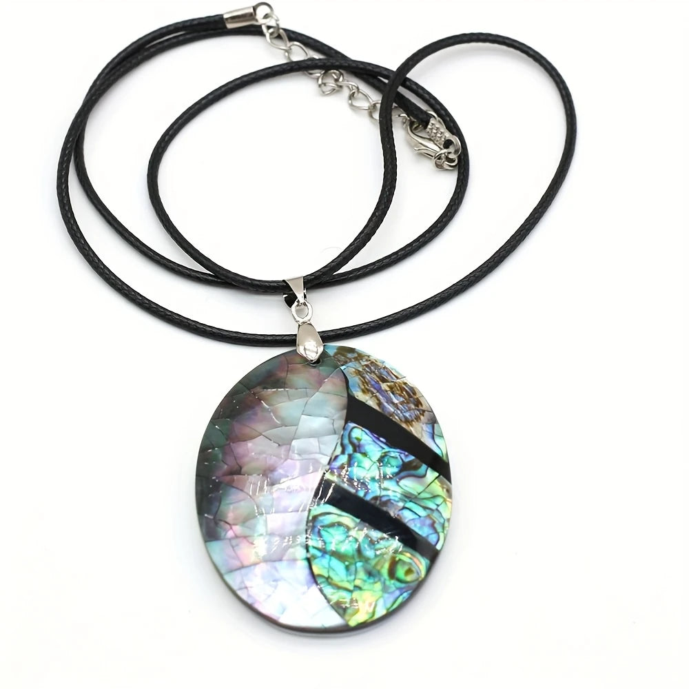 Natural Large Abalone Shell Necklace - GAIA Global