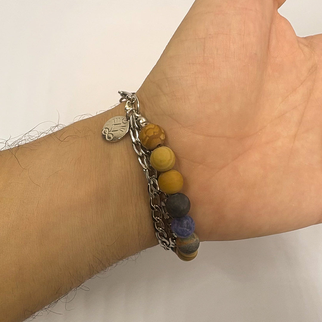 Natural Polished Agate bracelet