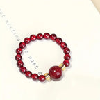 Natural Garnet Bead Ring GAIA 599.99 Rings GAIA